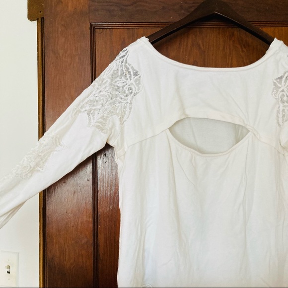 FP White Lace Sweatshirt - Picture 2 of 6